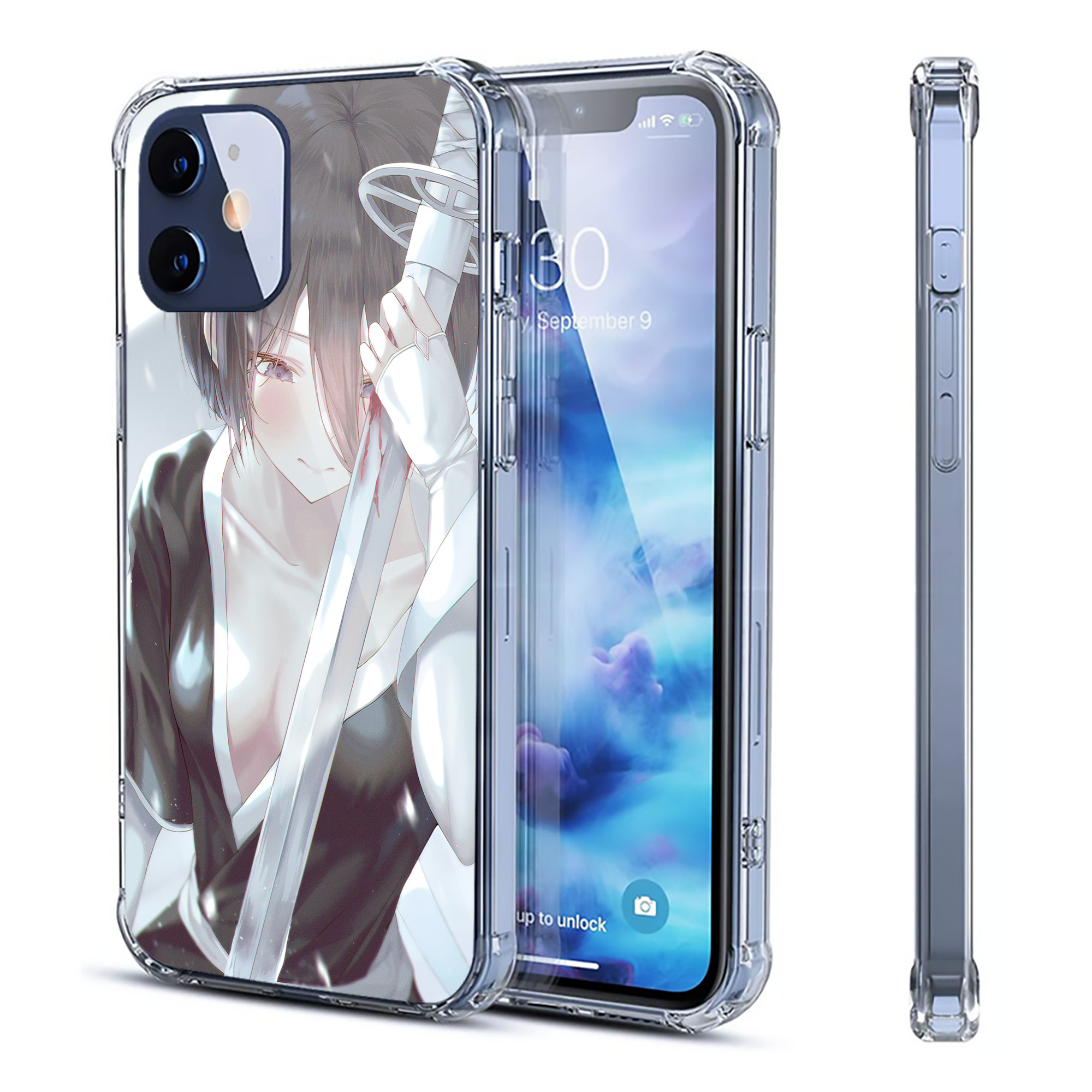 （画像用） ブリーチ BLEACH 【iPhone 12シリーズ対応】透明スマホケース（クリアソフトケース）